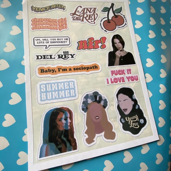 Lana Del Rey Stickers - Picture 7 of 12